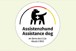 Abbildung des Logos »Assistenzhund«